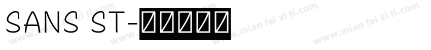 SANS ST字体转换